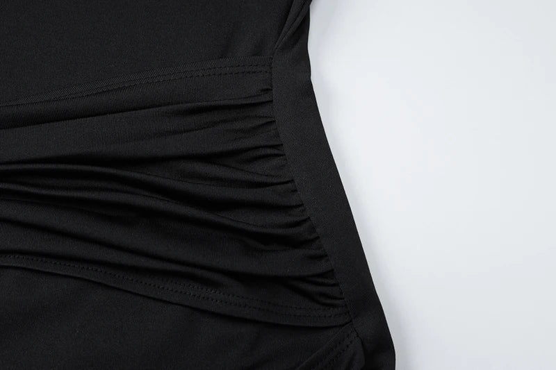 Kimberly שמלת מקסי צמודה עם קפלים