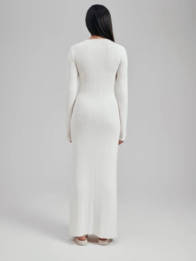 Jana שמלת מקסי סרוגה