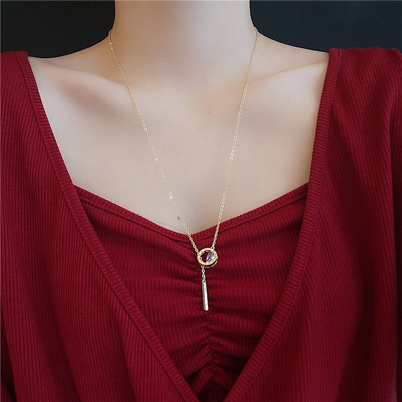 Aurora שרשרת קריסטל אלגנטית