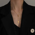 Carda שרשרת צ'וקר בצבע זהב